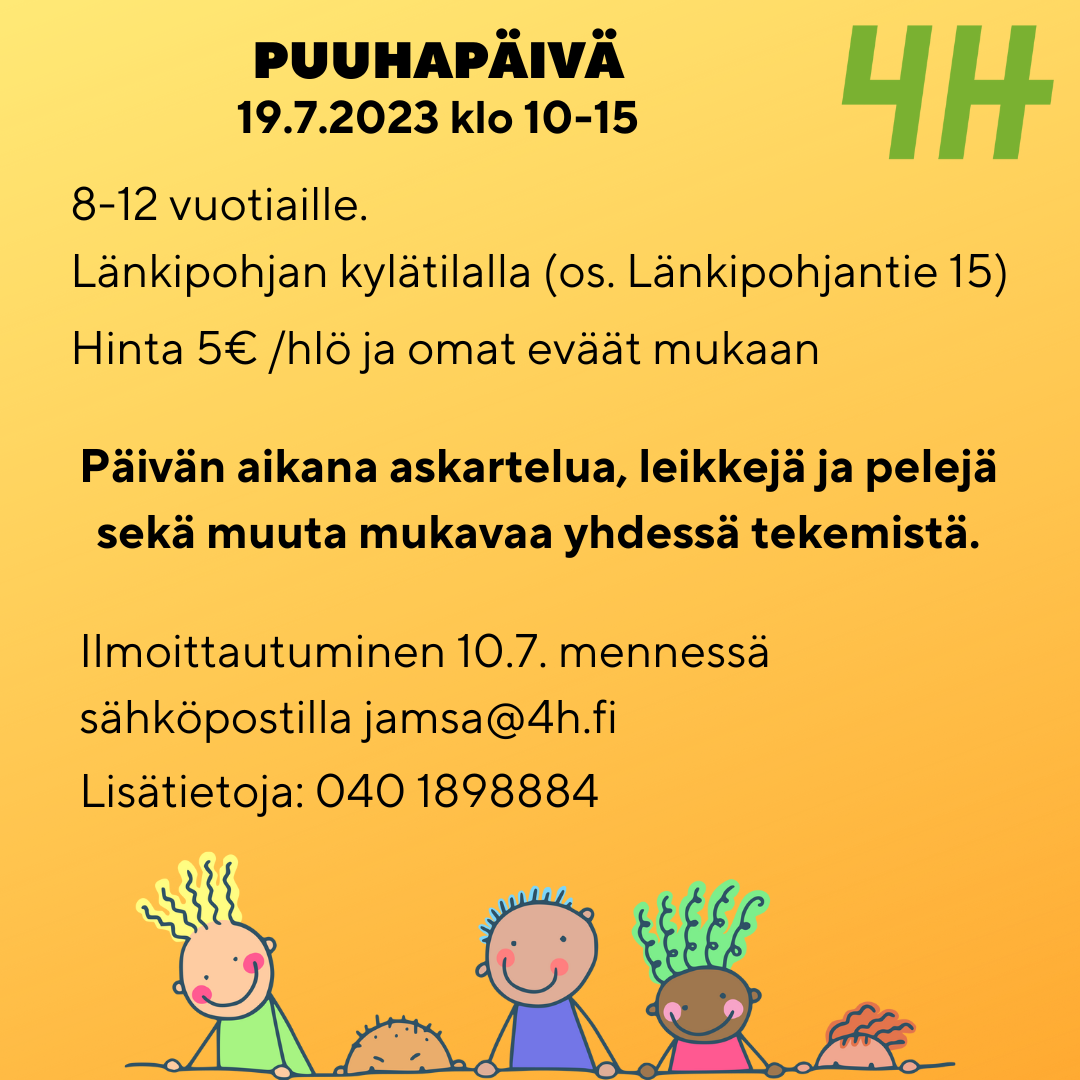 Heinäkuun Leiripäivät | Jämsän 4h-yhdistys